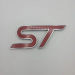 2015-2018 Ford Focus Rear Decklid Trunk Red Chrome St Emblem Oem F1EB-42528-AA. Fixed Price $14.99.