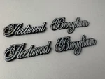 Gm Cadillac Fleetwood Brougham Emblem Pair Metal Oem 1980 S 1990 Chrome Blue. Fixed Price $65.00.