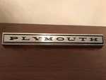 Nos 1965 Plymouth Valiant Trunk Tailgate Emblem Badge Script. Fixed Price $150.00.