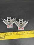 1954 1955 1956 Ford V8 Fender Emblem BM-16237-A Original Oem Pair Thunderbird. Fixed Price $49.99.