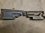 1960'S Ford Bronco "f" Hood / Nose Grill Letter Emblem Oem # C7TB-8B118-E. Fixed Price $25.00.