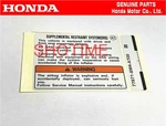 Honda 96-00 Civic Ex Gx Dx Lx Hx Bonnet Hood Srs Caution Sticker Label Oem. Fixed Price $6.90.