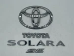 2007 - 2009 Toyota Solara Rear Lid Chrome Emblem Logo Badge Sign Symbol Set. Fixed Price $35.99.