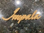 Chevrolet Chevy Impala Badge Emblem Oem Part # 337693 (painted Gold). Fixed Price $25.00.