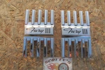 1966 Plymouth Fury Iii Fender Trim Vent Emblems, Rh, Lh 2579610, 2579611, Pair. Fixed Price $79.95.