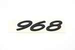 Porsche 968 Black Rear Badge Emblem 986 Boxster Genuine Oem 944-559-220-03-70C. Fixed Price $98.00.