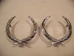 1976 Cadillac Wreath Emblems #4416721 Oem Pair Fleetwood Coupe Sedan Deville. Fixed Price $69.99.