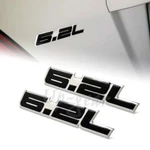 2PCS Black 6.2L Aluminum Adhesive Bumper Trunk Emblem Badge Sticker Decal. Fixed Price $7.50.