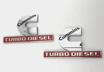 2 Cummins Turbo Diesel Badge Emblem Nameplate P/n 68149701AB Oem Used Part Mopar. Fixed Price $40.49.