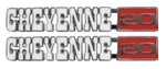 New Front Fender Cheyenne 20 Emblem Pair / For 1971-72 Chevy Truck Suburban 9722. Fixed Price $96.99.