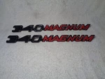 Nos Mopar 1971-73 Dodge Charger 340 Magnum Hood Emblems. Fixed Price $219.00.