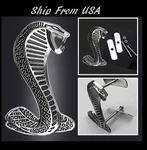 New S.n.a.k.e Metal Front Grill Emblem Badge Chrome Black Fit All Cars. Fixed Price $19.99.