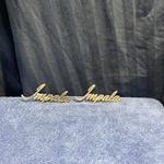 (2) 1975 - Silver Chevrolet Impala Fender Script Emblem 337693 K2. Fixed Price $34.99.
