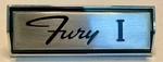 New Old Stock Center Grille Nameplate Emblem For 1966 Fury Models #2579600. Fixed Price $75.00.