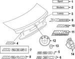Genuine Bmw Nameplate 51-14-8-081-996. Fixed Price $48.91.