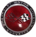 Corvette C3 Front Bumper Nose Emblem Original Gm 1973-1974. Fixed Price $80.00.