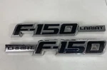 Ford F-150 Lariat Logo Emblem Set 9L34-16B115-GC Plastic Black & Chrome. Fixed Price $39.99.