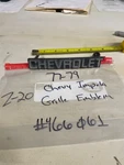 1977 - 79 Chevy Impala Grille Emblem Chevrolet 466061 Euc. Fixed Price $14.98.
