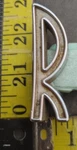 Chrysler Windsor Circa '57 Hood Letter "r" 1686533 4615. Fixed Price $40.00.