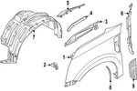 Genuine Nissan Fender Insert Emblem 63825-7KA5A. Fixed Price $200.26.