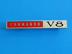 Vintage Barracuda Commando V8 # 2579613 Aaox 23401 Mopar Metal Emblem Badge 1960. Fixed Price $55.00.