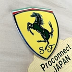Ferrari Genuine Emblem Badge Front Side Fender Metal Made Used Italy. Fixed Price $397.20.