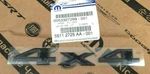 Jeep Cherokee Compass Patriot 4X4 Rear Liftgate Black Nameplate Emblem New Oem. Fixed Price $229.82.