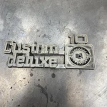 75-80 Front Fender "custom Deluxe 10" Emblem Set Squarebody Oem #349682 Gm C10. Fixed Price $29.00.