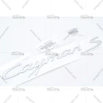 Genuine Porsche 987 Cayman Emblem Logo Insignia Satin Chrome 2005-2012. Fixed Price $169.95.