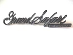 Nos 1970'S Pontac Grand Safari Front Header Hood Bumper Rear Tailgate Emblem. Fixed Price $49.99.