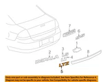 Gm Oem 06-16 Limited,impala Trunk Lid Exterior Trim-nameplate 15265231. Fixed Price $28.51.