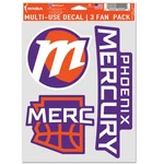 Wincraft Phoenix Mercury Three-piece Fan Decal Set. Fixed Price $9.99.