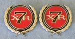 Believed Nos 1971, 1972, 1973 Mercury Cougar XR7 Emblems, Sail Panel, B-pillar. Fixed Price $299.00.