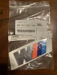 New Genuine Bmw Rear Trunk Nameplate 51-14-1-917-739. Fixed Price $60.00.