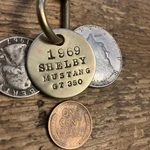1969 Ford Shelby Mustang GT-350 Brass Key Fob Carroll Cobra Pony. Fixed Price $16.95.