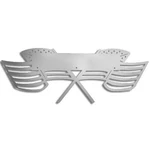 Stainless Steel Old Glory Emblem Accent Trim For Kenworth. Fixed Price $153.99.