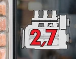 73-77 Vintage Porsche 911 Flat Six Engine 2.7L Inside Window Cling Decal. Fixed Price $35.00.