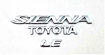 2006-2010 Toyota Sienna Rear Hatch Emblems Oem Nos #75442-08020 (3 Pieces). Fixed Price $31.96.