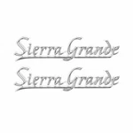 Pair Of Rear Quarter Emblem Sierra Grande Trim Parts Fits C15/C1500 Pickup 9760. Fixed Price $239.05.