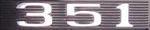 Mustang Hood Scoop Emblem Decal 351 1969 - 1970 Daniel Carpenter. Fixed Price $6.95.