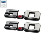 1979-1993 Ford Mustang Gt Lx Chrome & Red 5.0 Fender Emblems 4.75" Pair. Fixed Price $19.95.