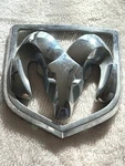 Dodge Ram Head Truck Emblem Chrome Plastic Part Only #61698 68169766AA. Fixed Price $14.99.