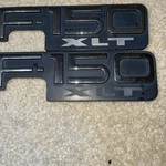Fits 97-03 Ford Truck F150 Xlt Emblems Pair 1997-2003 Oem Silver Letters. Fixed Price $32.00.
