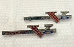 1965 1966 Plymouth Commando V8 Fender Emblem Badge Trim Molding Ornament Pair. Fixed Price $101.99.