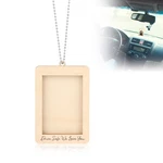 Lasuroa Rear View Mirror Hanging Photo Frame, 3.9X2.68X0.31IN Wooden.... Fixed Price $9.88.