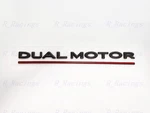 Matte Black Red Dual Motor Emblem Badge Fit Tesla Model 3/Y Rear Trunk Liftgate. Fixed Price $17.50.