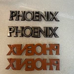 Vintage 1980S Pontiac Phoenix Fender Black Silver Plastic Emblem 3.75" Set/four. Fixed Price $99.85.