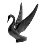 United Pacific 72016 Heavy-duty Matte Black Swan Hood Ornament, Cast Metal Const. Fixed Price $75.54.