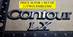 Set Of Ford Contour Xl Emblems 94B 3BF 1252 8AA 6164. Fixed Price $10.00.