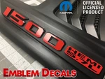 Ram Rebel Sport Hood "1500 Hemi 5.7L" Emblems Overlay Decal 19 20 21 22 23 24. Fixed Price $22.00.